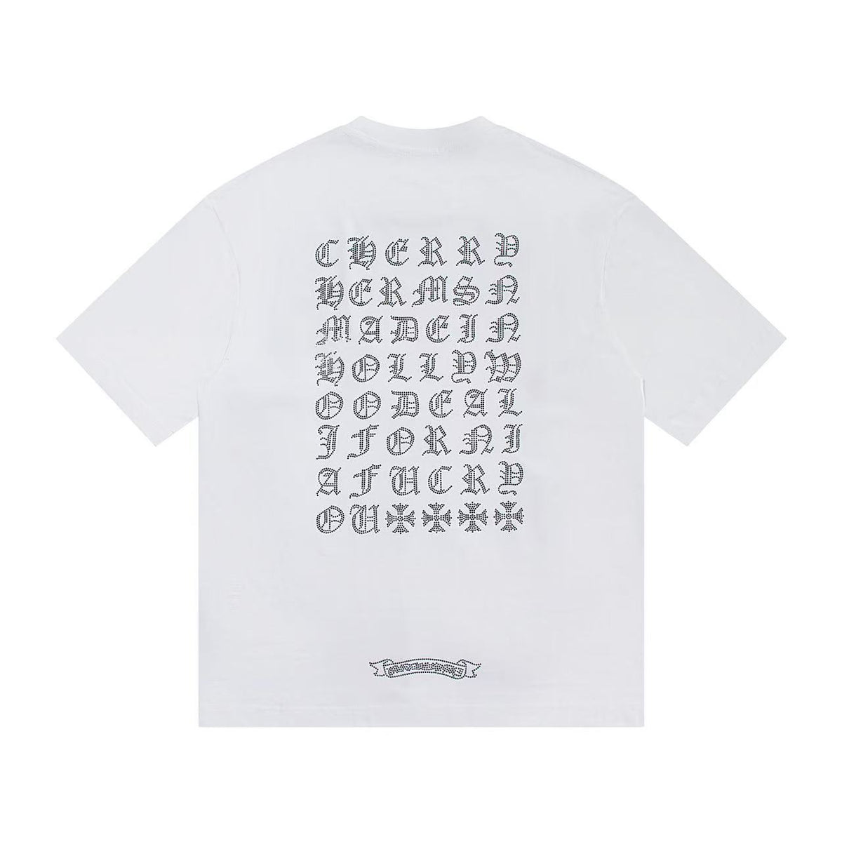 Chrome Hearts Horseshoe Cross Print Short Sleeve Tee Unisex