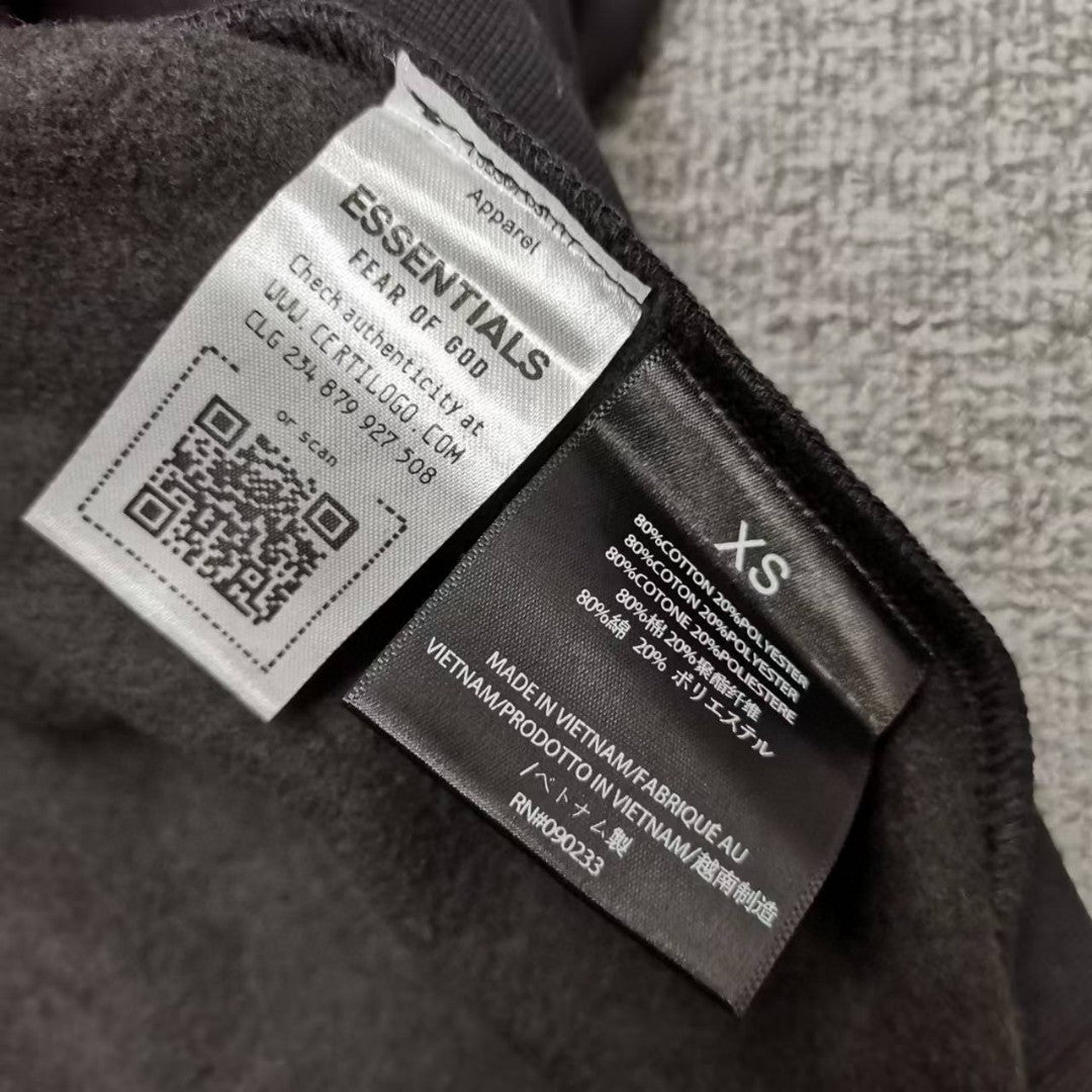 Essentials Silicon Letter Streetwear Pullover Hoodie