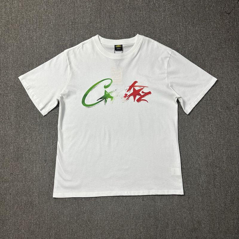 Corteiz Logo Letter Print Crew Neck Short Sleeve T‑Shirt Unisex