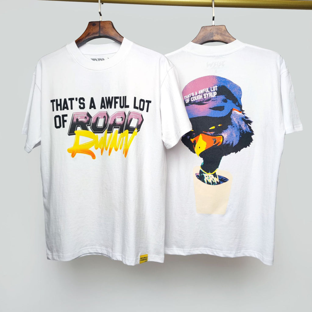 ALOCS Cough Syrup Letter Graphic Short Sleeve Tee Streetwear Unisex