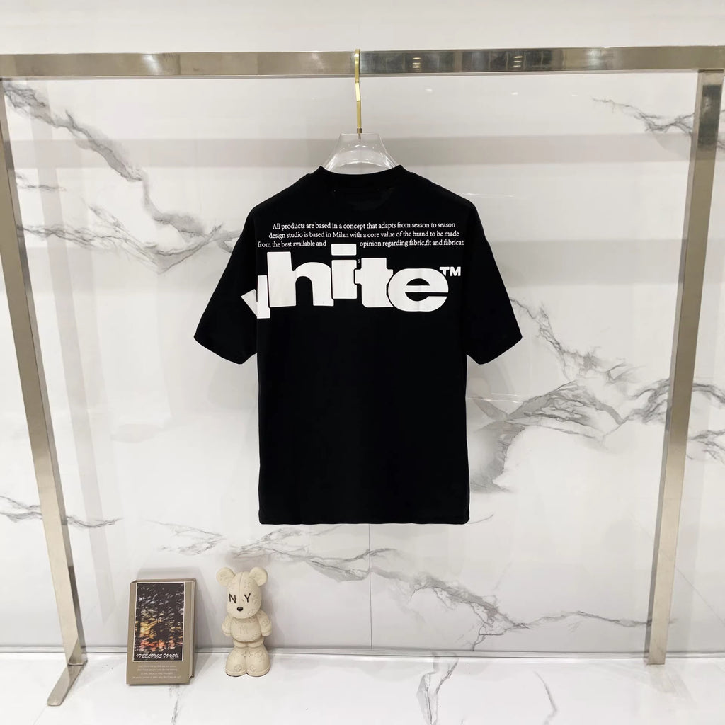 Off-White Large Letter Graphic Crew Neck Short Sleeve T Shirt