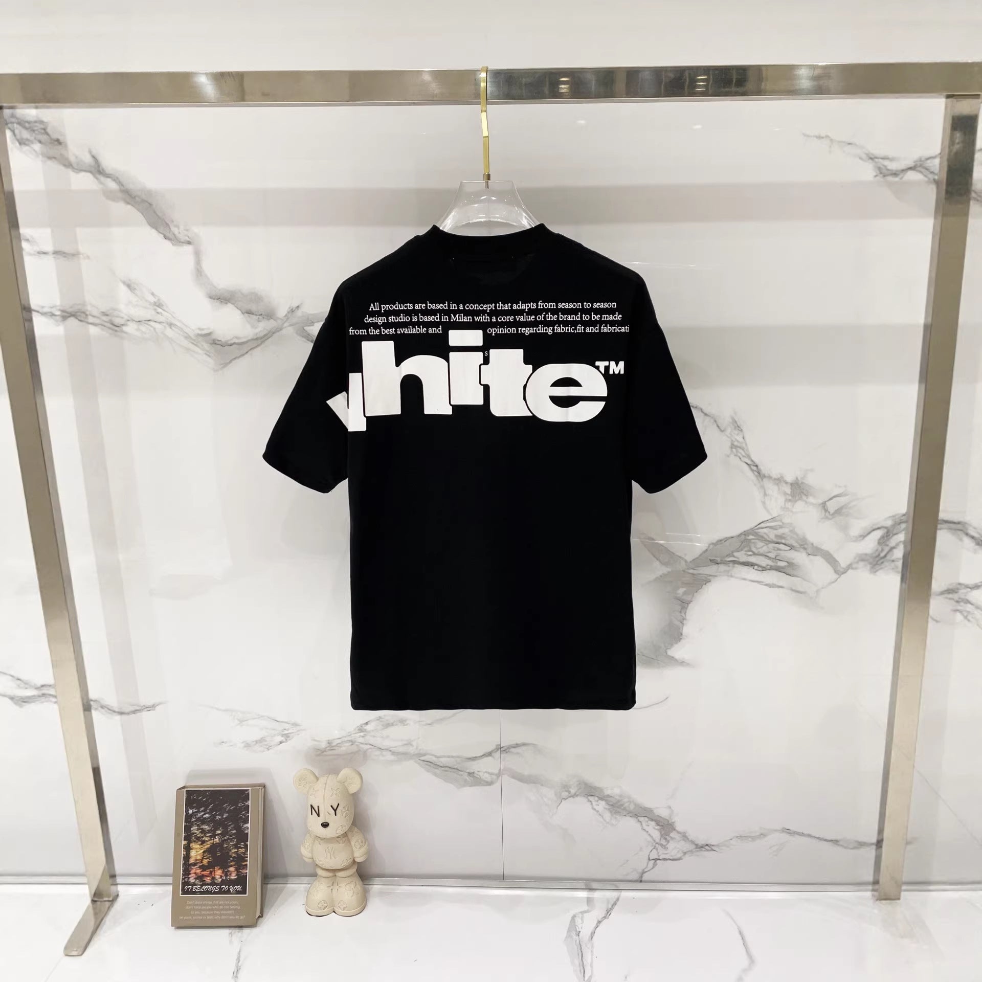 Off-White Large Letter Graphic Crew Neck Short Sleeve T Shirt