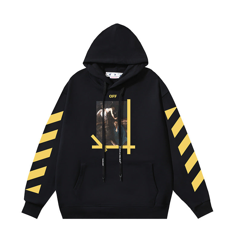 OFF-WHITE Caravaggio Angel Hoodie Heavyweight Streetwear Unisex