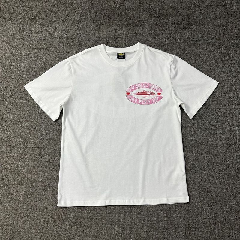 Corteiz Logo Letter Print Crew Neck Short Sleeve T‑Shirt Unisex