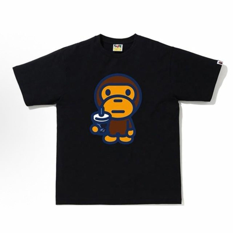 Bape Ape Head Graphic Short Sleeve Tee Streetwear Unisex