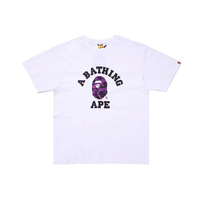 BAPE Ape Head Graphic Print Short Sleeve Tee Streetwear Unisex
