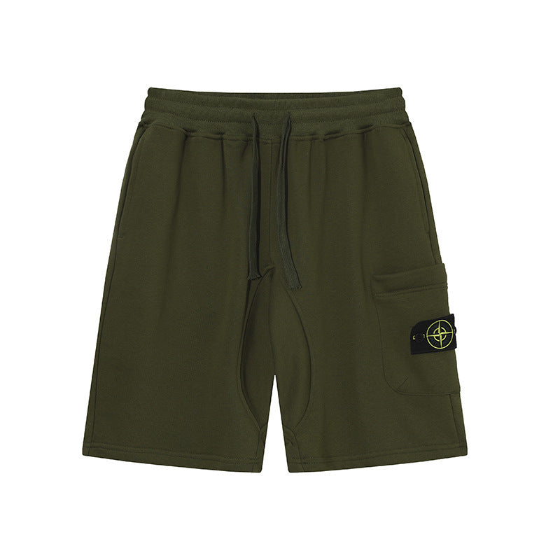 Stone Island Compass Patch Pants Men Cargo Shorts & Cotton Sweatpants