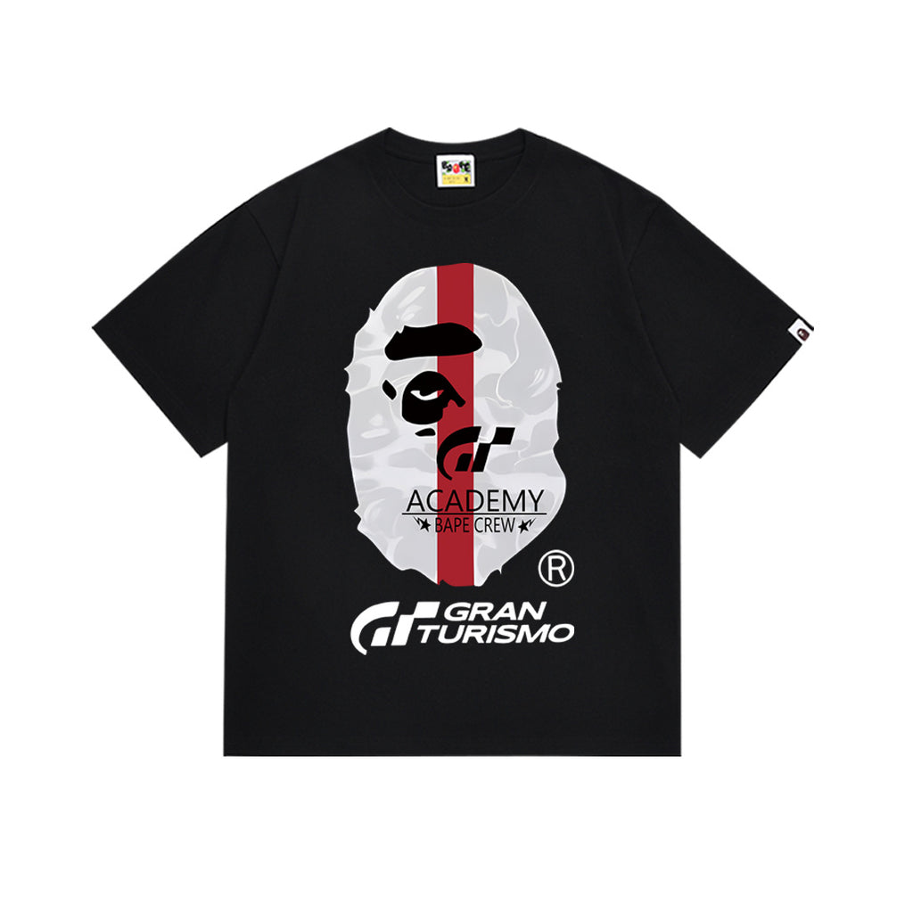 Bape Maneki Neko Ape Head Graphic Oversized Tee Streetwear Unisex