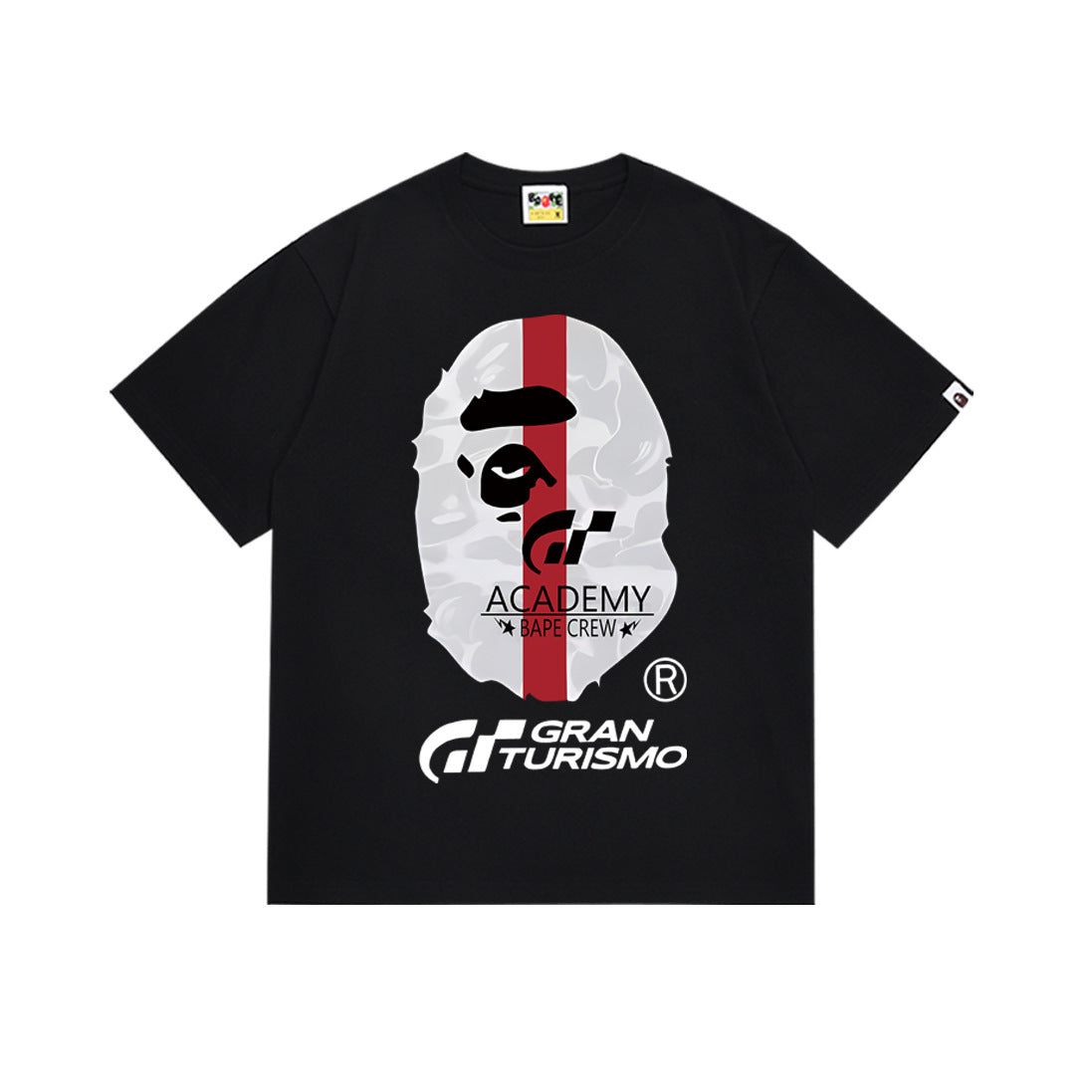 Bape Maneki Neko Ape Head Graphic Oversized Tee Streetwear Unisex