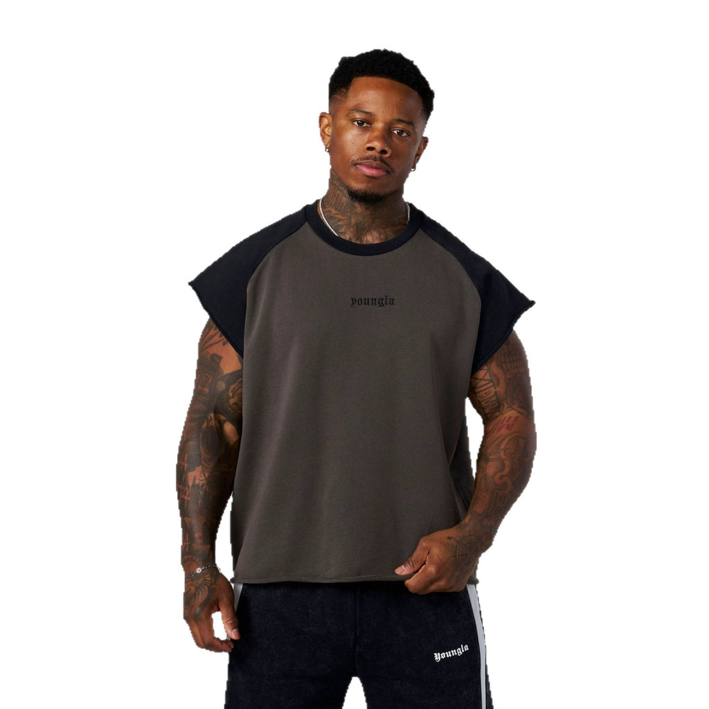YOUNGLA 4243 Raw Raglan Tanks