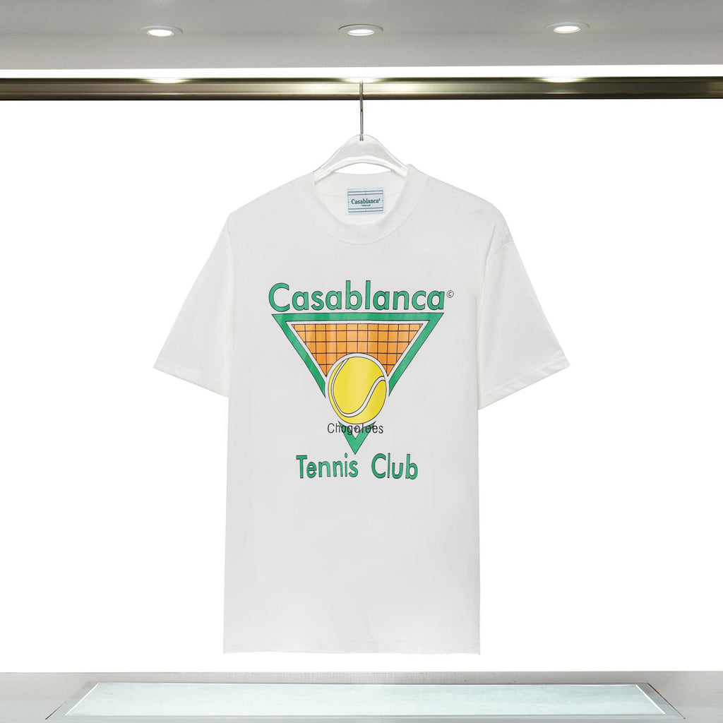 Casablanca Arch Graphic Logo Print Short Sleeve Tee Streetwear Unisex
