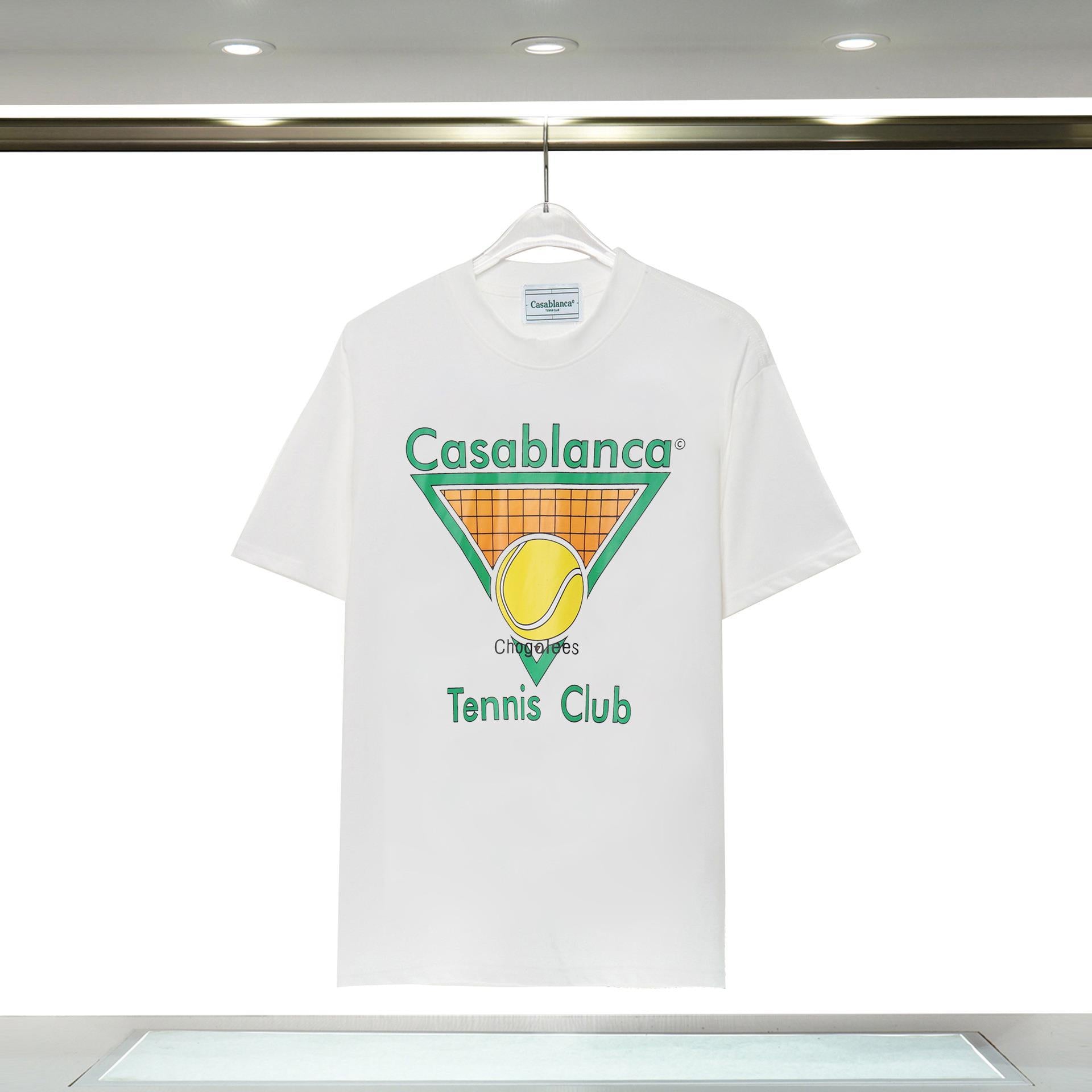Casablanca Arch Graphic Logo Print Short Sleeve Tee Streetwear Unisex