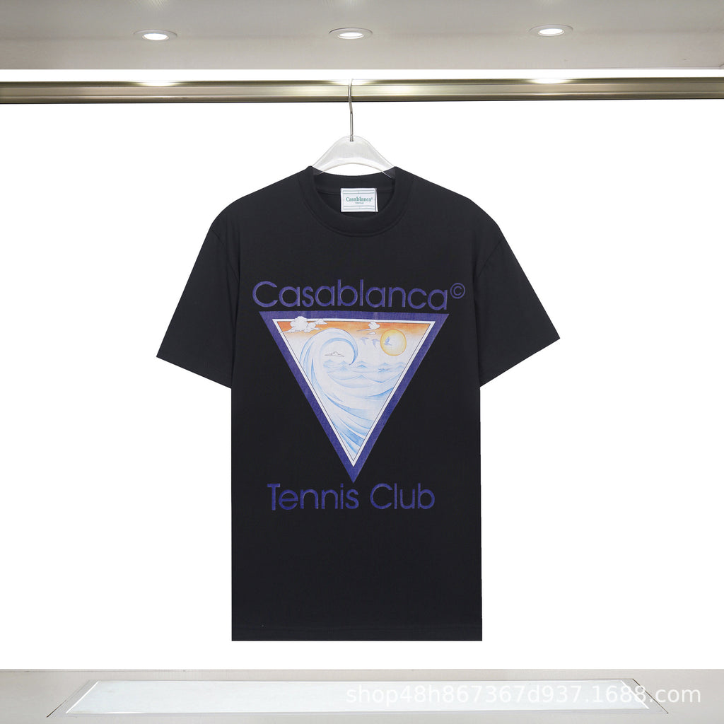 Casablanca Art Print Loose Unisex Short Sleeve Graphic T-Shirt
