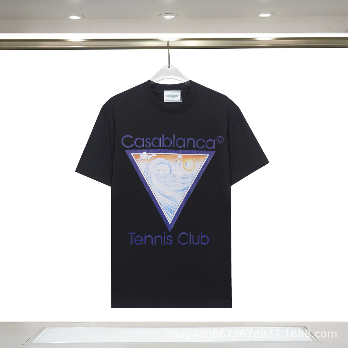 Casablanca Art Print Loose Unisex Short Sleeve Graphic T-Shirt