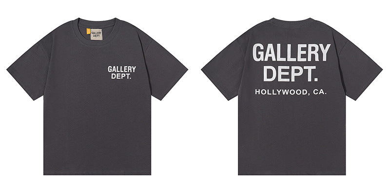 Gallery Dept Tie Dye Washed Graffiti Print Crew Neck T‑Shirt Unisex