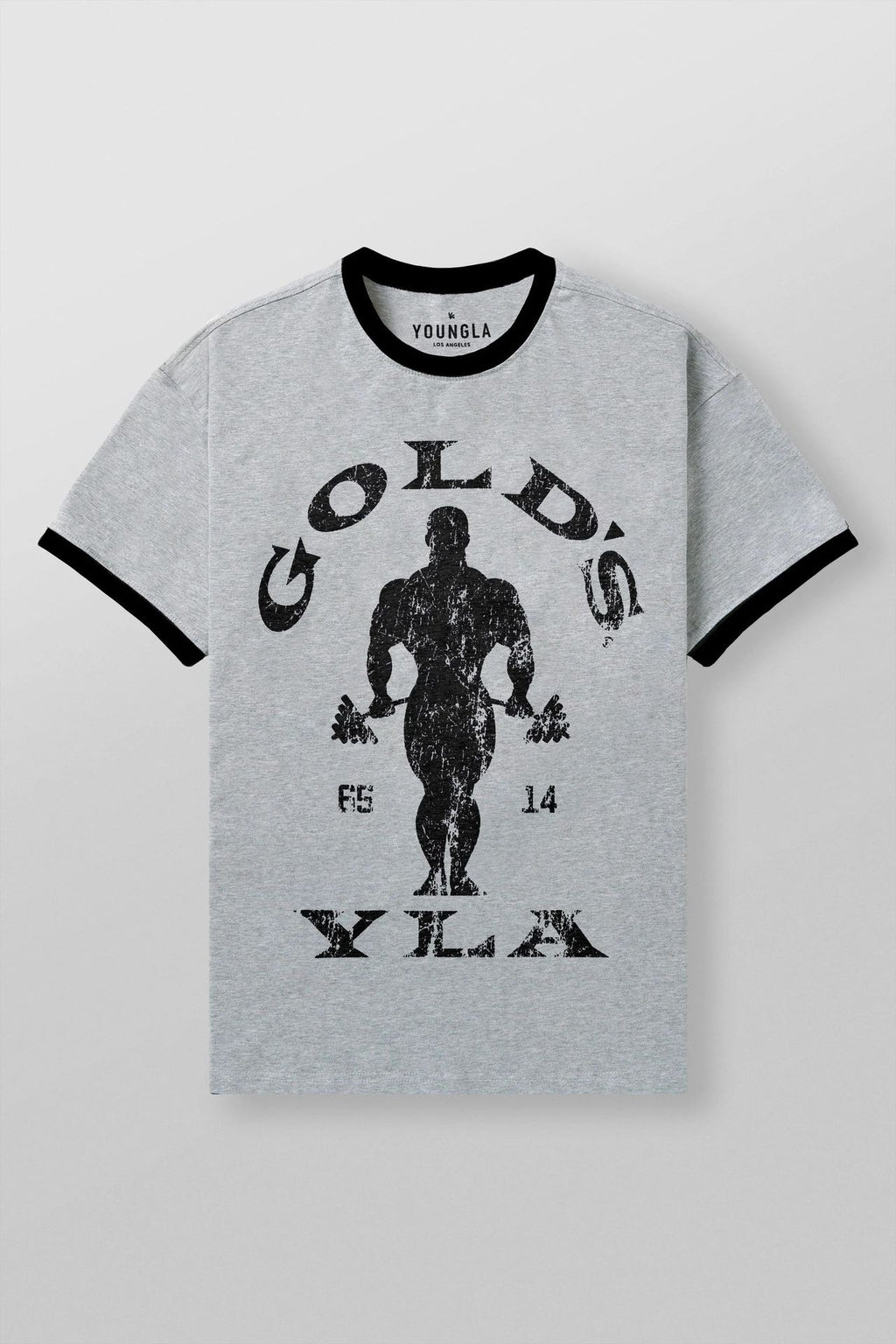 YOUNGLA 4009 Golds Gym Ringer Tees