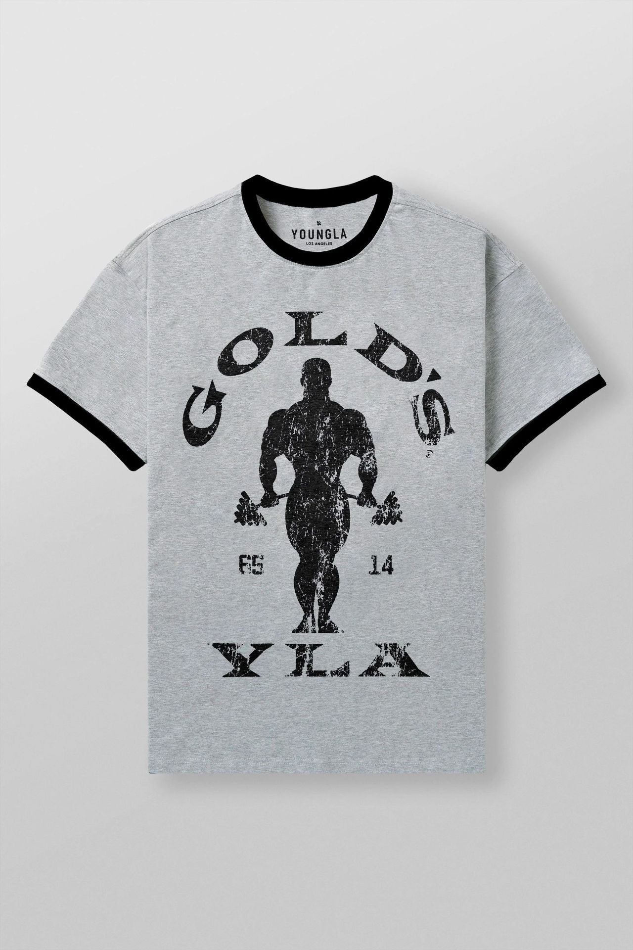 YOUNGLA 4009 Golds Gym Ringer Tees