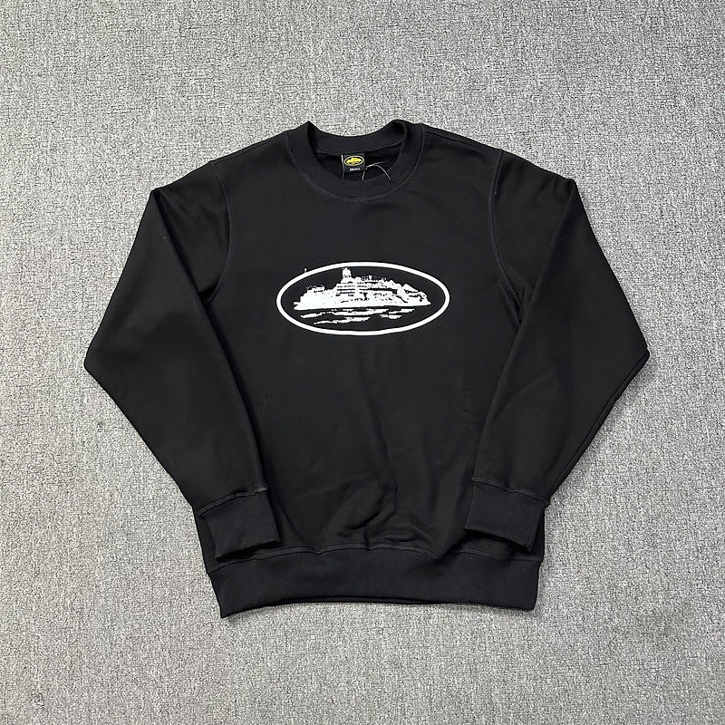 Corteiz Island Letter Graphic Oversized Crewneck Streetwear