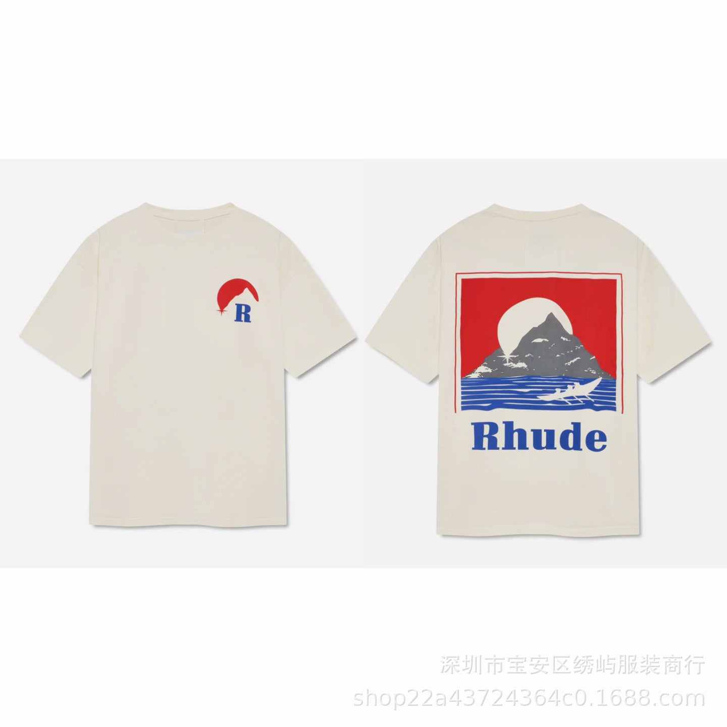 Represent Cartoon Graphic Crew Neck Short Sleeve T Shirt