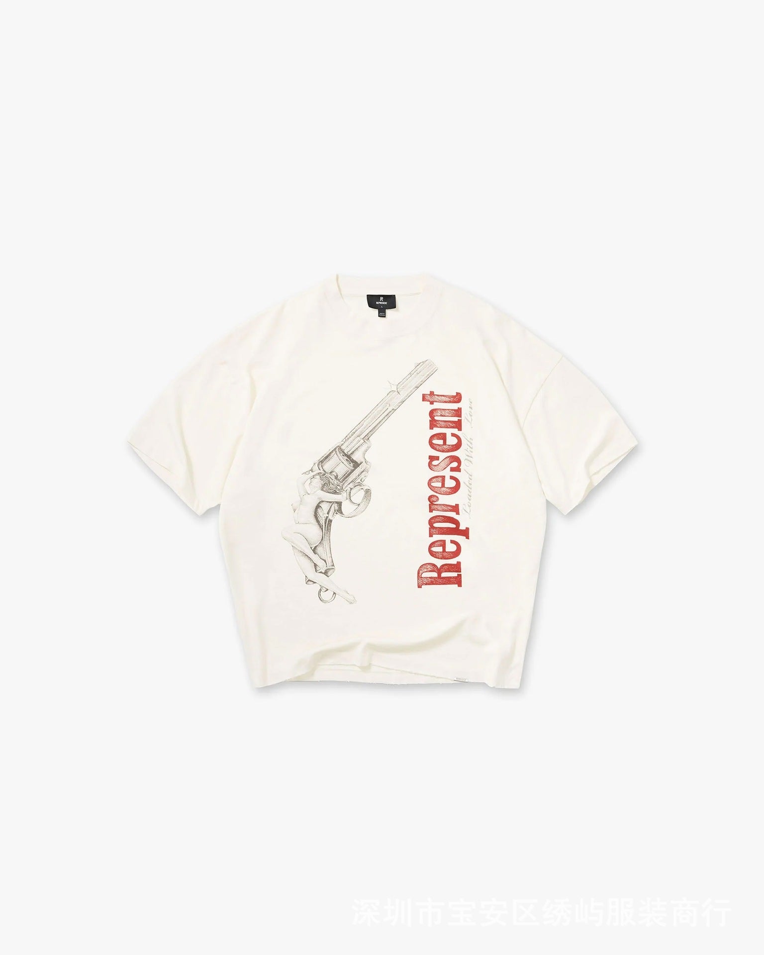 Represent Cartoon Graphic Crew Neck Short Sleeve T Shirt