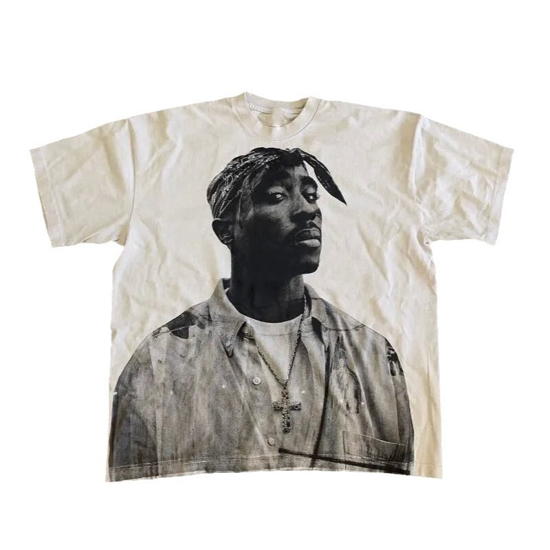 Y2K Punk Vintage Rap Graphic Unisex Oversized Streetwear Cotton Tee