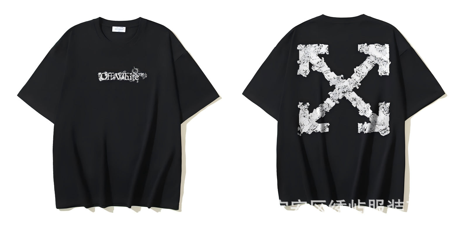 Figure Arrow Graphic Print Streetwear Crew Neck Short Sleeve T Shirt