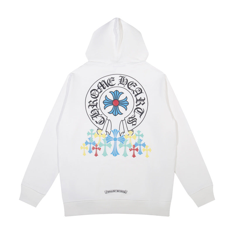 Chrome Hearts Multi‑Cross Graphic Oversized Hoodie Streetwear Unisex