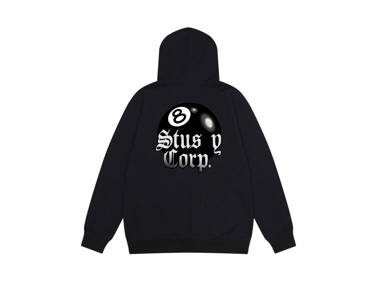 Stussy Zip Up Hoodie Multi Graphic Letter Print Streetwear Jacket