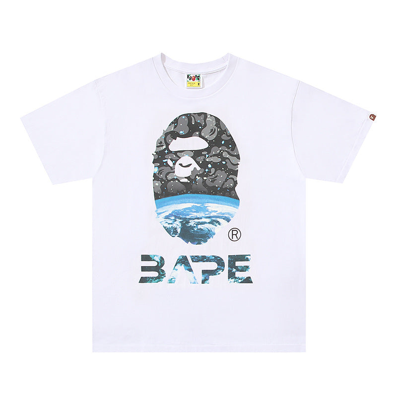 BAPE Ape Head Graphic Tee Loose Unisex Streetwear T-Shirt