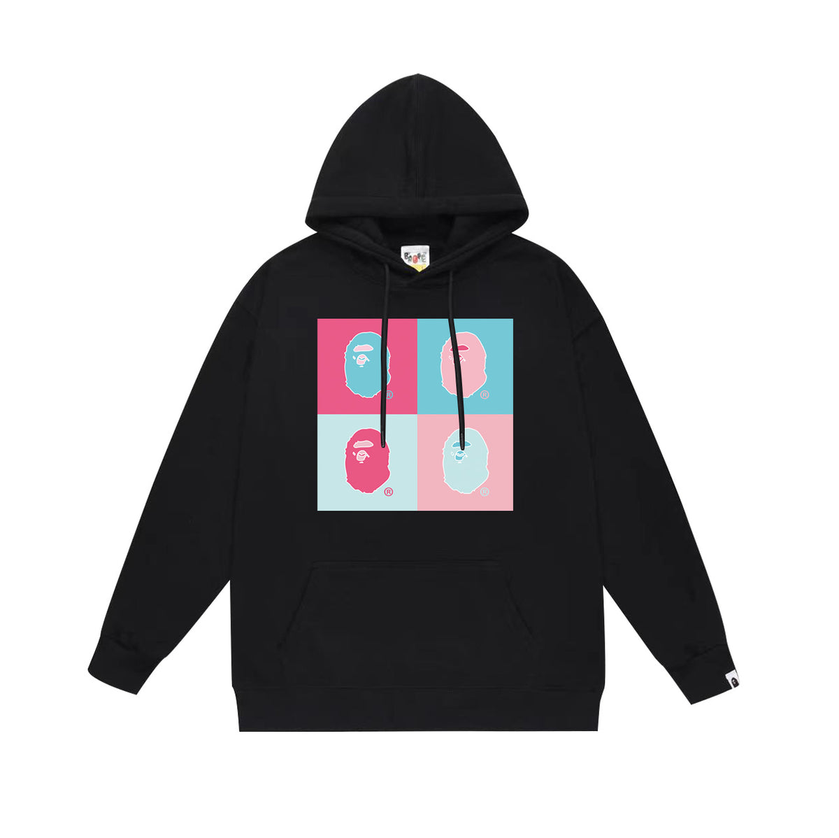 BAPE Hoodie Multi Camo Ape Head Print Street Fleece Pullover