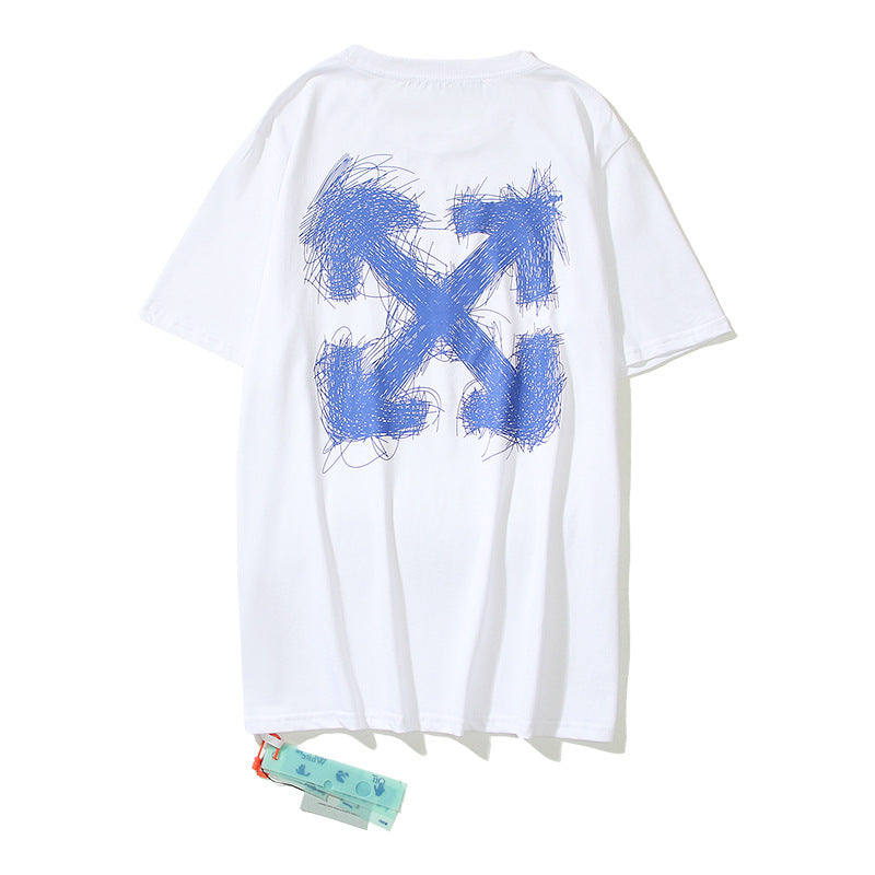 Off-White Arrow Graphic Print Short Sleeve Tee Streetwear Unisex