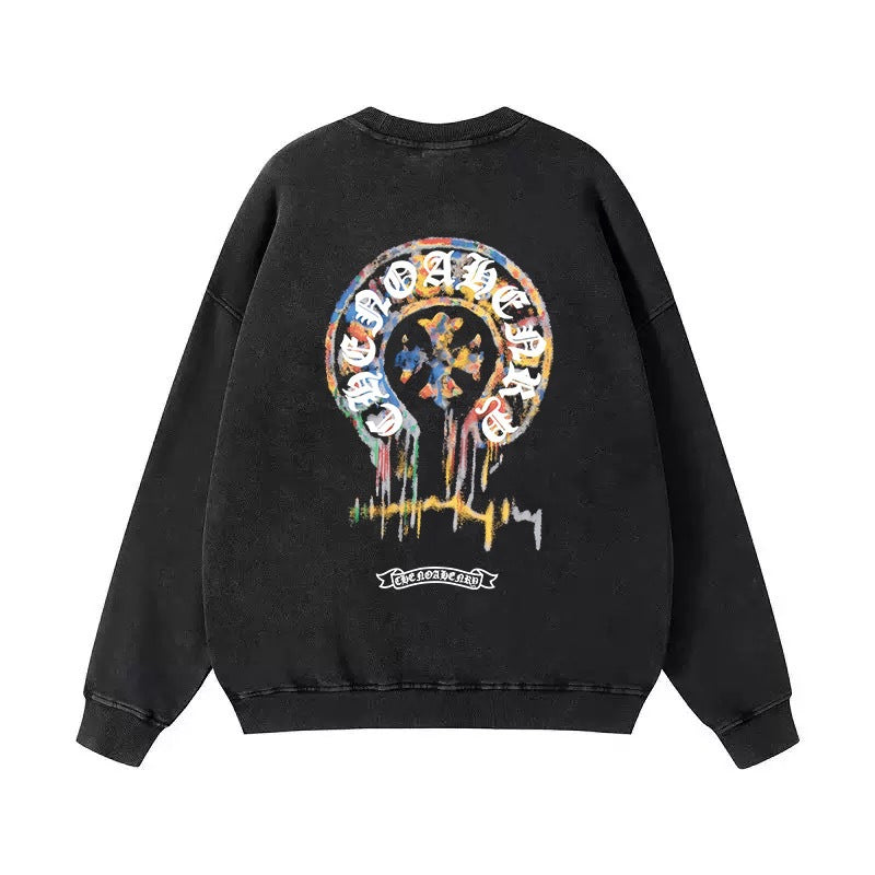 Chrome Hearts Cross Horseshoe Crewneck Sweatshirt Vintage Street Top