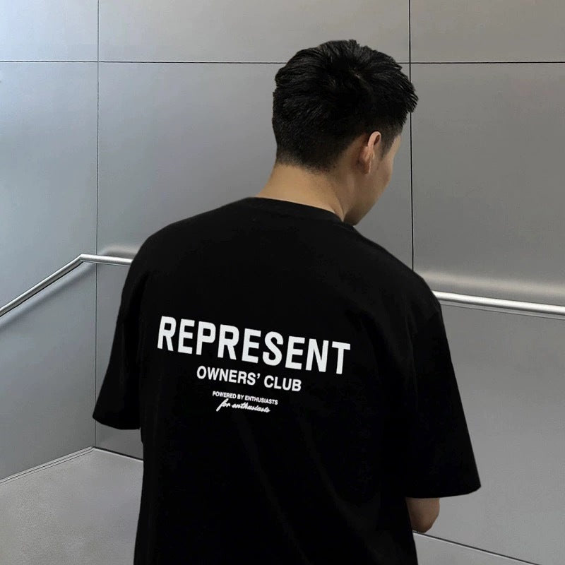 Represent Shark Washed Graphic Oversized Tee Streetwear Unisex