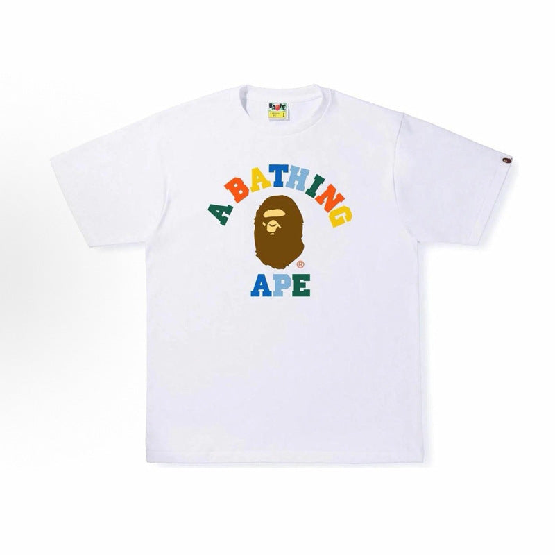 BAPE Ape Head Shark Print Unisex Casual T-Shirt