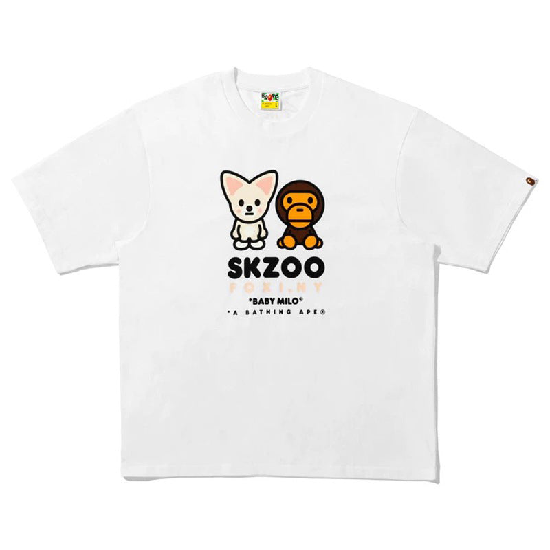 BAPE Ape Head Camo Shark Print Crew Neck Short Sleeve T‑Shirt Unisex