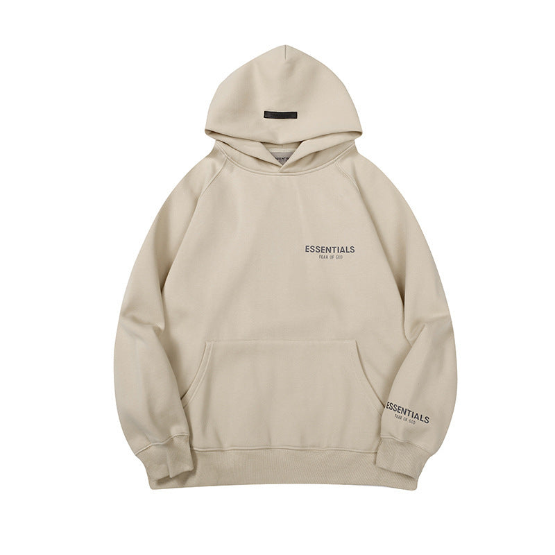 Fear of God ESSENTIALS Small Logo Hoodie, Chest & Sleeve Print