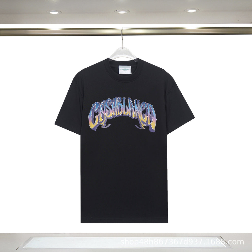 Casablanca Art Print Loose Unisex Short Sleeve Graphic T-Shirt