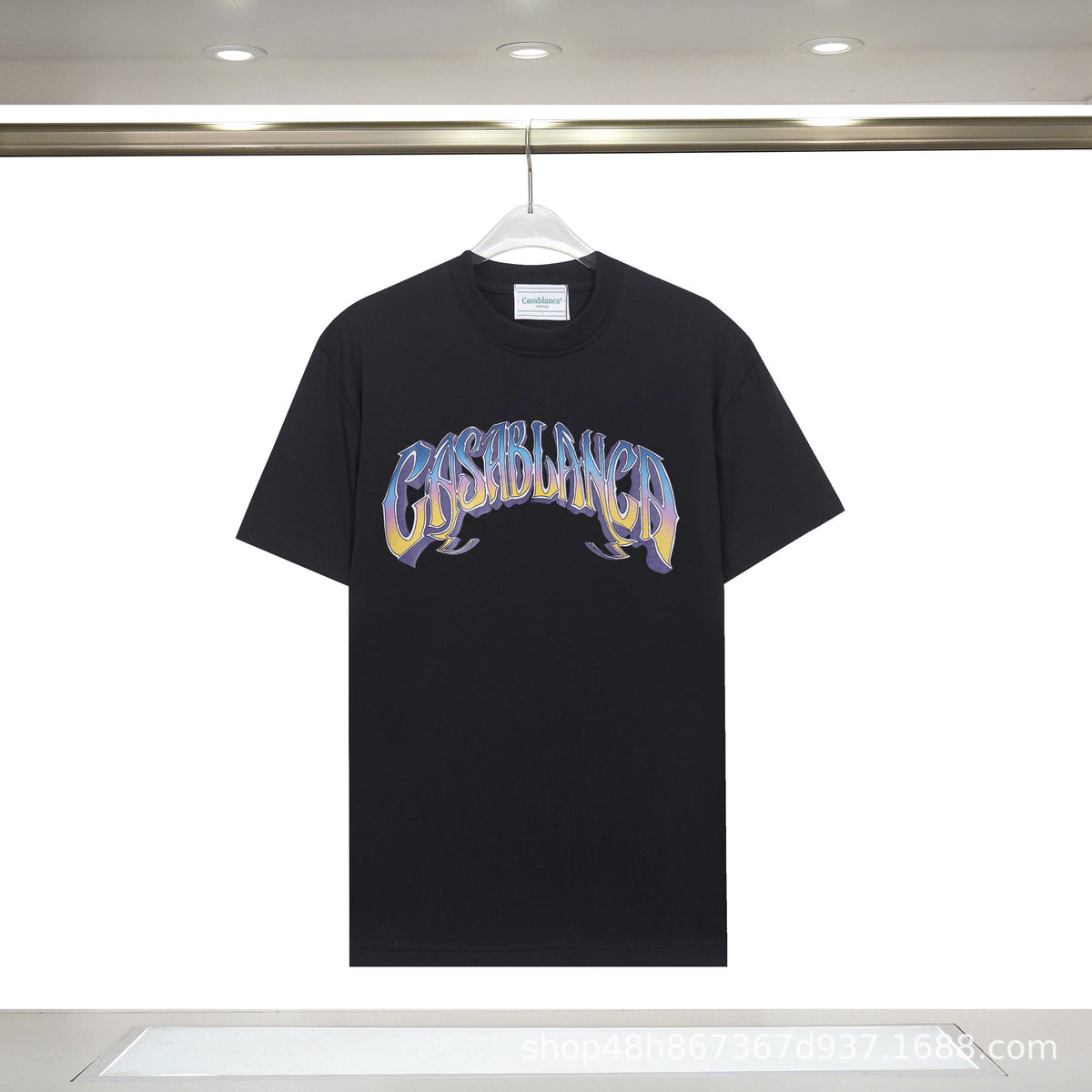 Casablanca Art Print Loose Unisex Short Sleeve Graphic T-Shirt