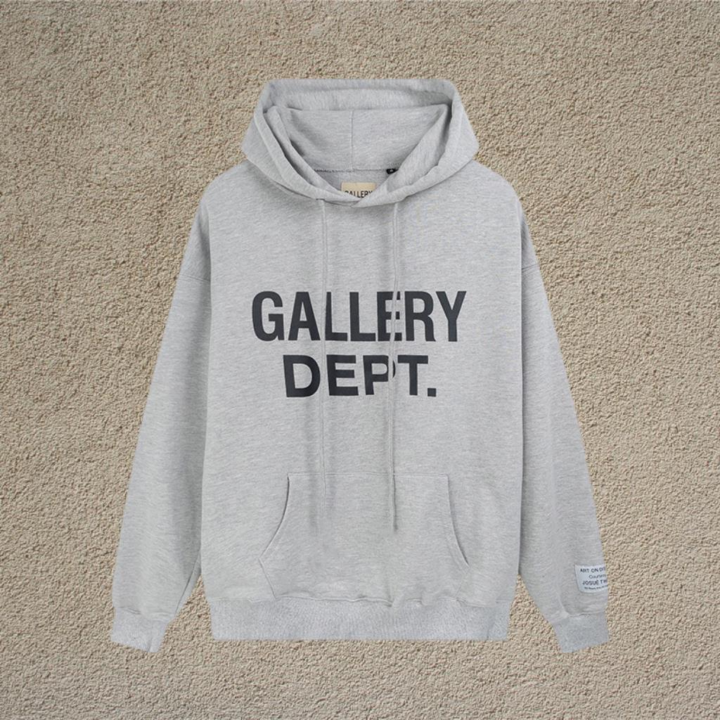 Gallery Dept Letter Print Hoodie Loose Couple Streetwear Sweatshirt