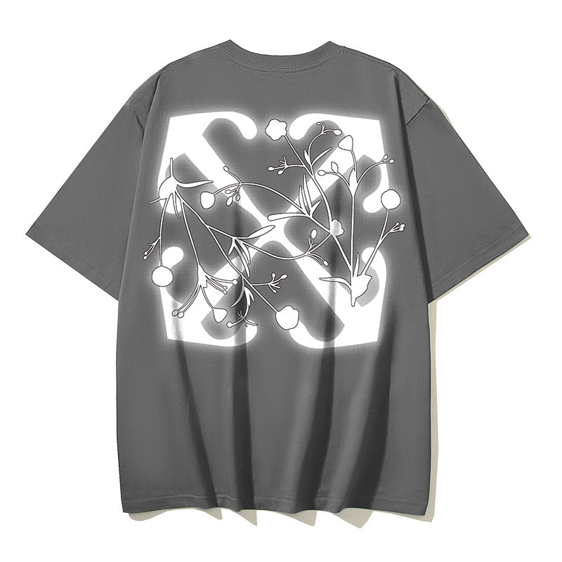 Off‑White Multi‑Sketch Arrow Graphic Oversized Tee Streetwear Unisex