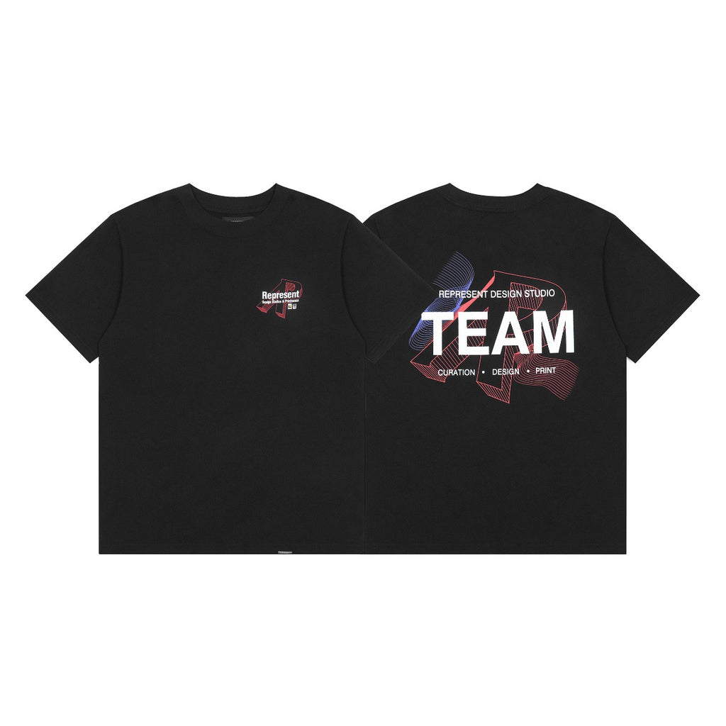 Represent Shark Washed Graphic Oversized Tee Streetwear Unisex