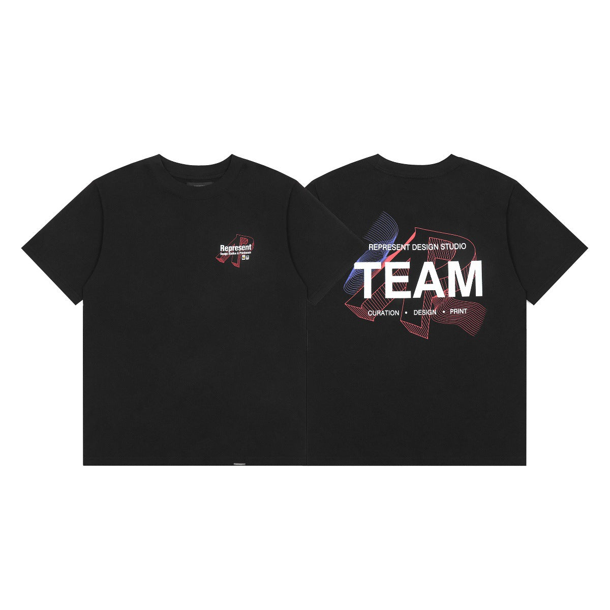 Represent Shark Washed Graphic Oversized Tee Streetwear Unisex