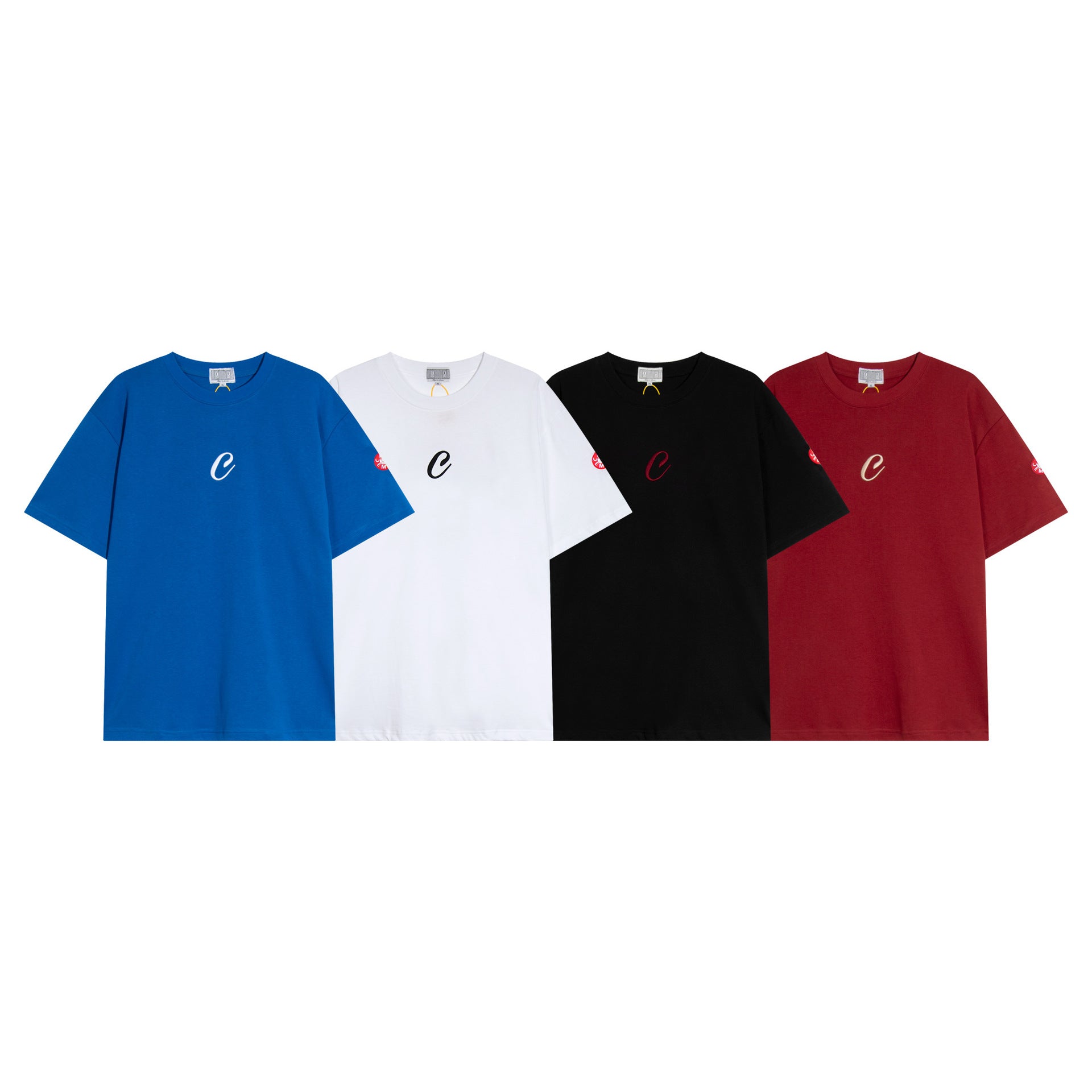 Cav Empt Letter Embroidery Crew Neck Short Sleeve T Shirt Unisex