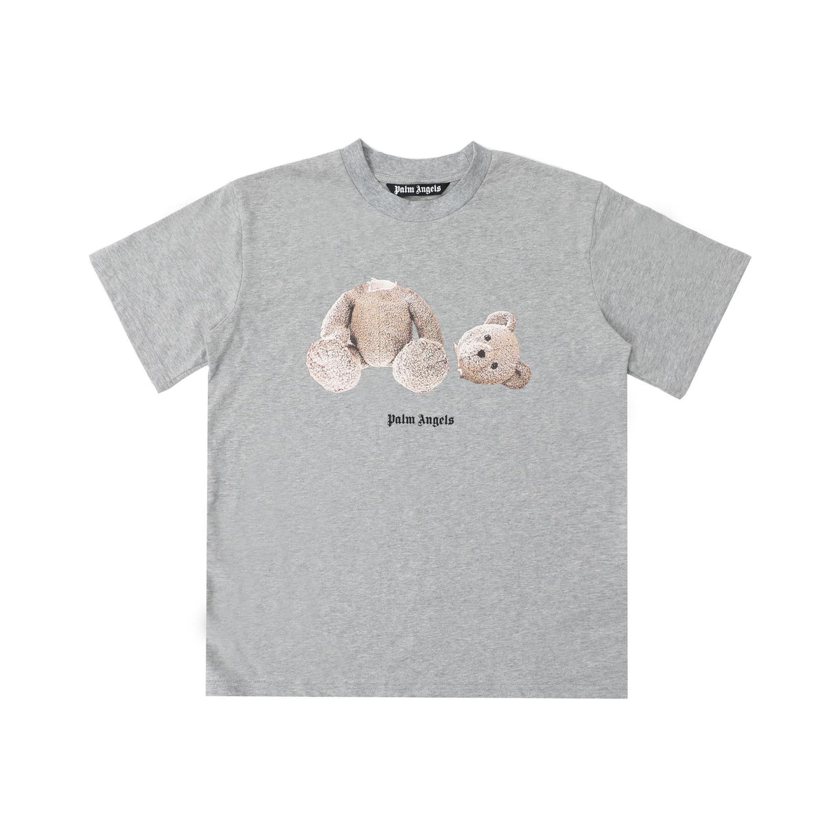 Palm Angels Teddy Bear Graphic Tee Loose Unisex Streetwear T-Shirt