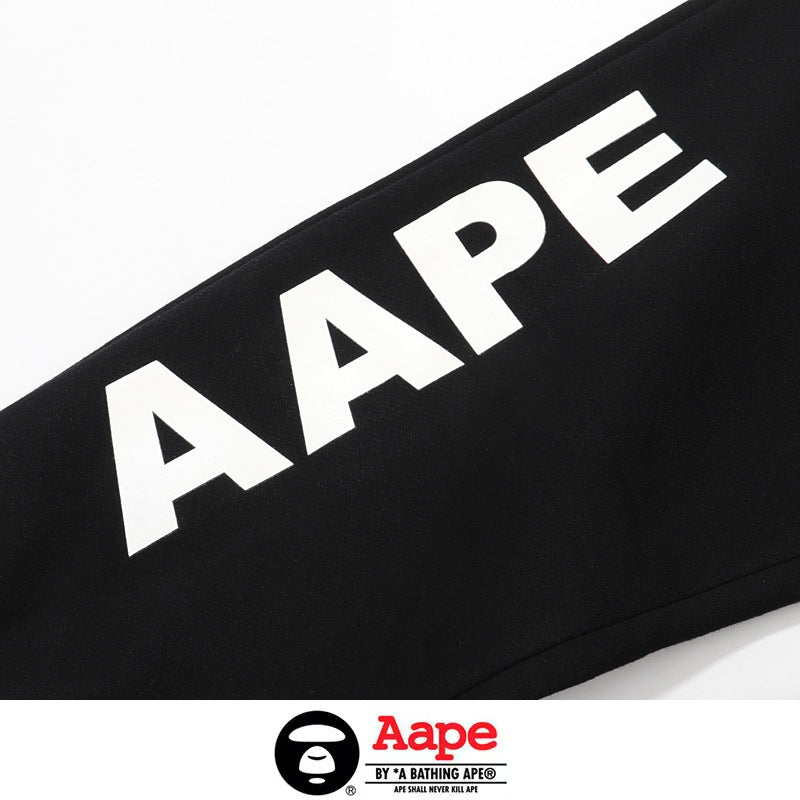 BAPE Aape Ape Big Logo Print Cuffed Jogger Sweatpants Unisex