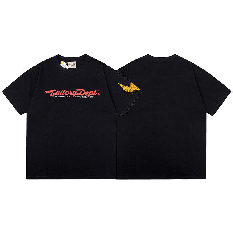 Gallery Dept Vintage Washed Graphic Short Sleeve Tee Streetwear Unisex