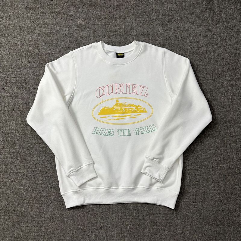 Corteiz Island Letter Graphic Oversized Crewneck Streetwear