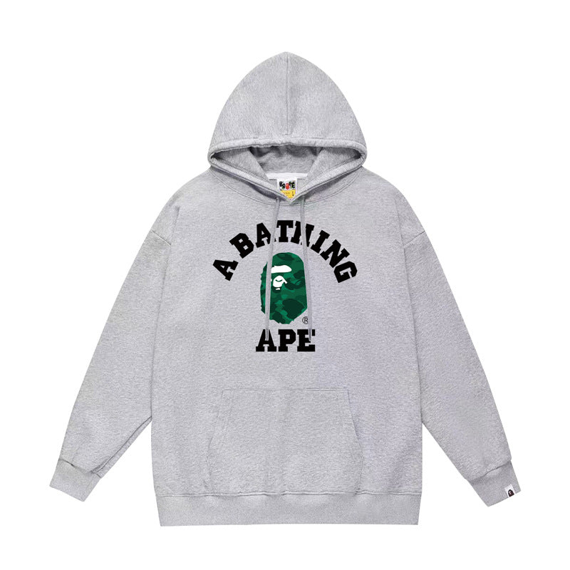 BAPE Hoodie Baby Milo Ape Head Multi Graphic Street Fleece Pullover