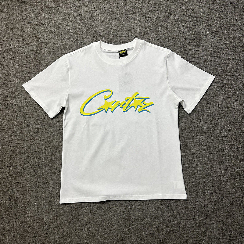 Corteiz Logo Letter Print Crew Neck Short Sleeve T‑Shirt Unisex