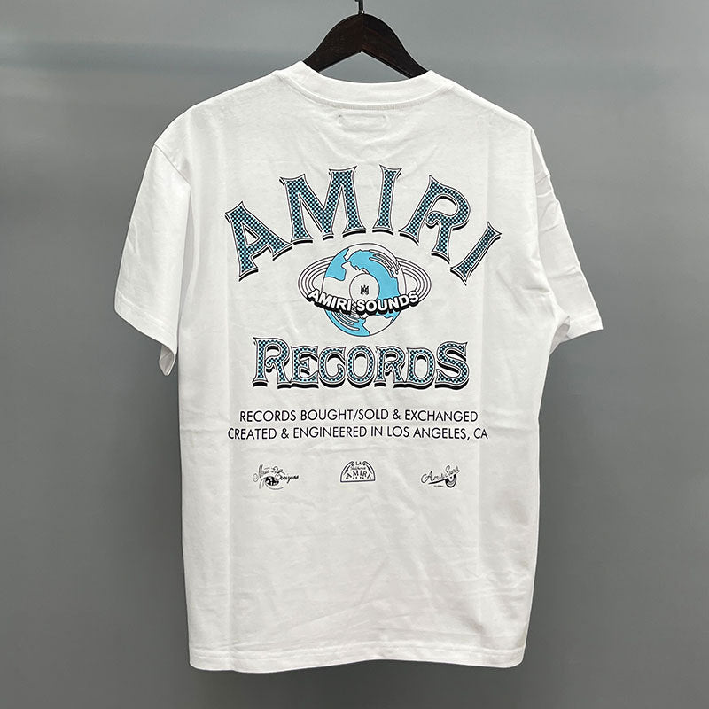 Amiri Multi‑Style Letter Logo Graphic Oversized Tee Streetwear Unisex